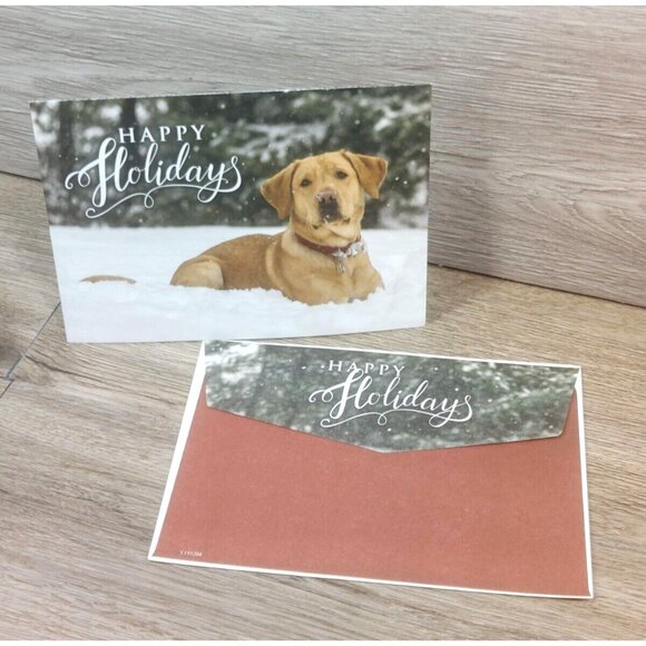 Happy Holidays Pets Dogs Lover Christmas Blessings Holiday Seasons Greeting Card - Picture 2 of 5